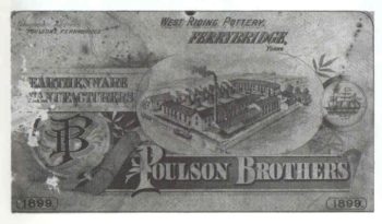 Poulson brothers 1899 letterhead