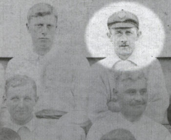 Thomas with the cricket team