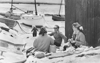 Picnic among Thames Estuary boats