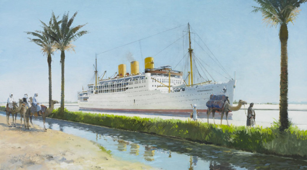SS Strathnaver in the Suez Canal