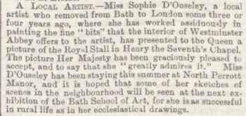Bath Chronicle 25 Aug 1887