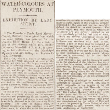 Western Morning News 23 Oct 1925