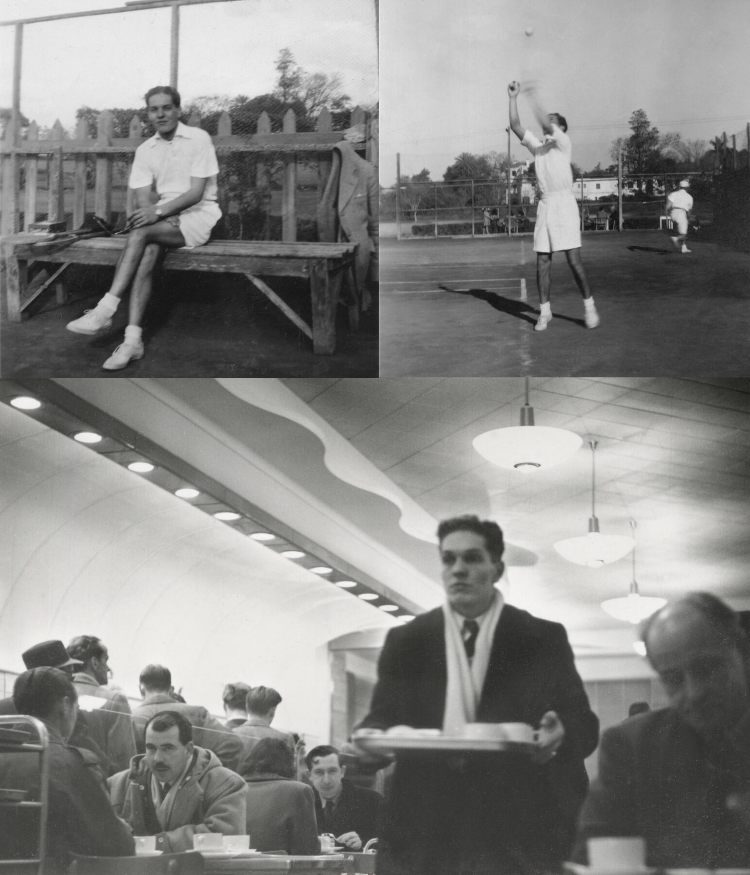 Tennis in Cairo and a BOAC cafeteria