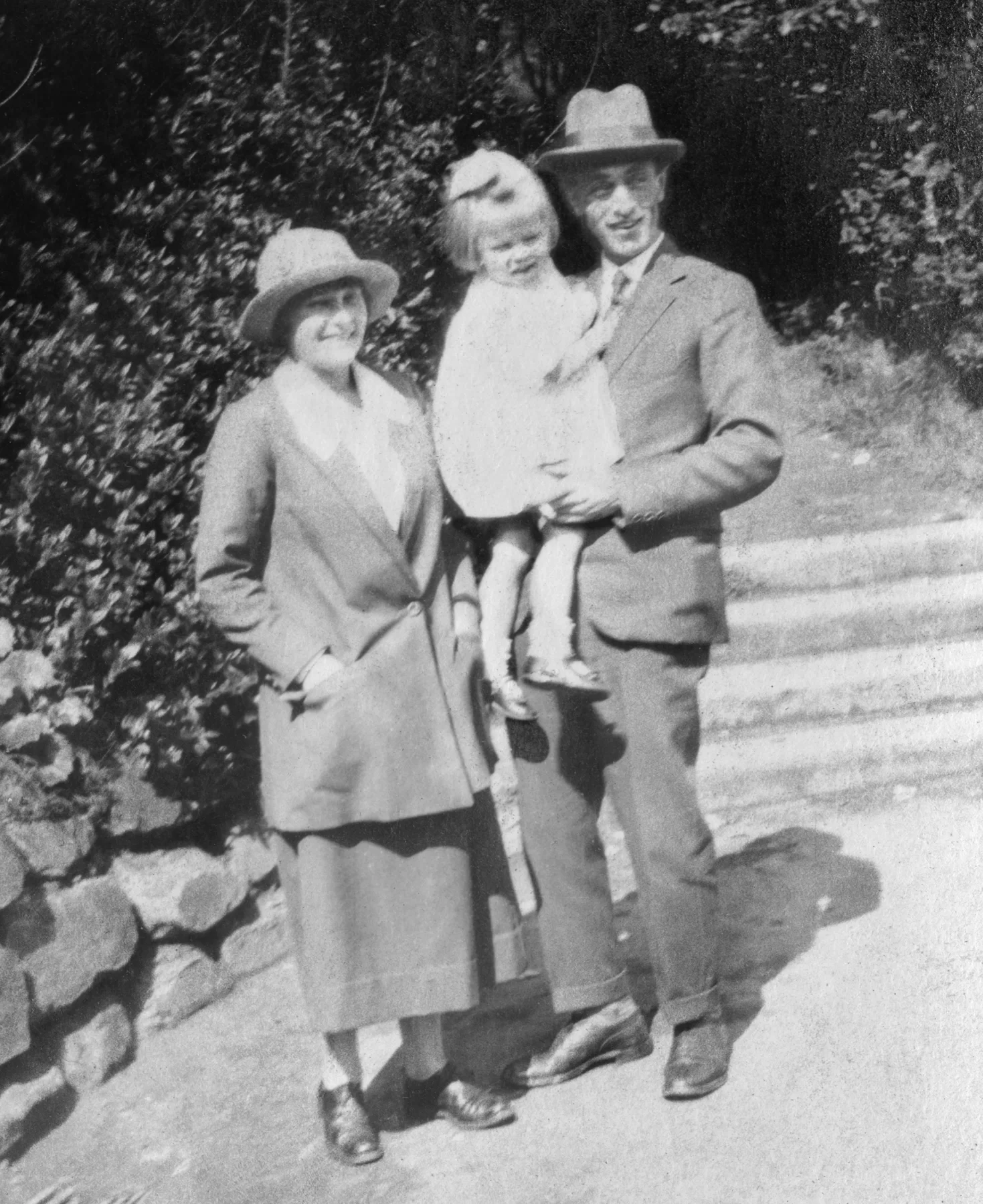My grandparents with the daughter of a family friend, Dr. Percival. Scarborough, July 1924