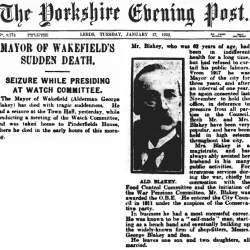 Obituary for George Blakey, mayor of Wakefield