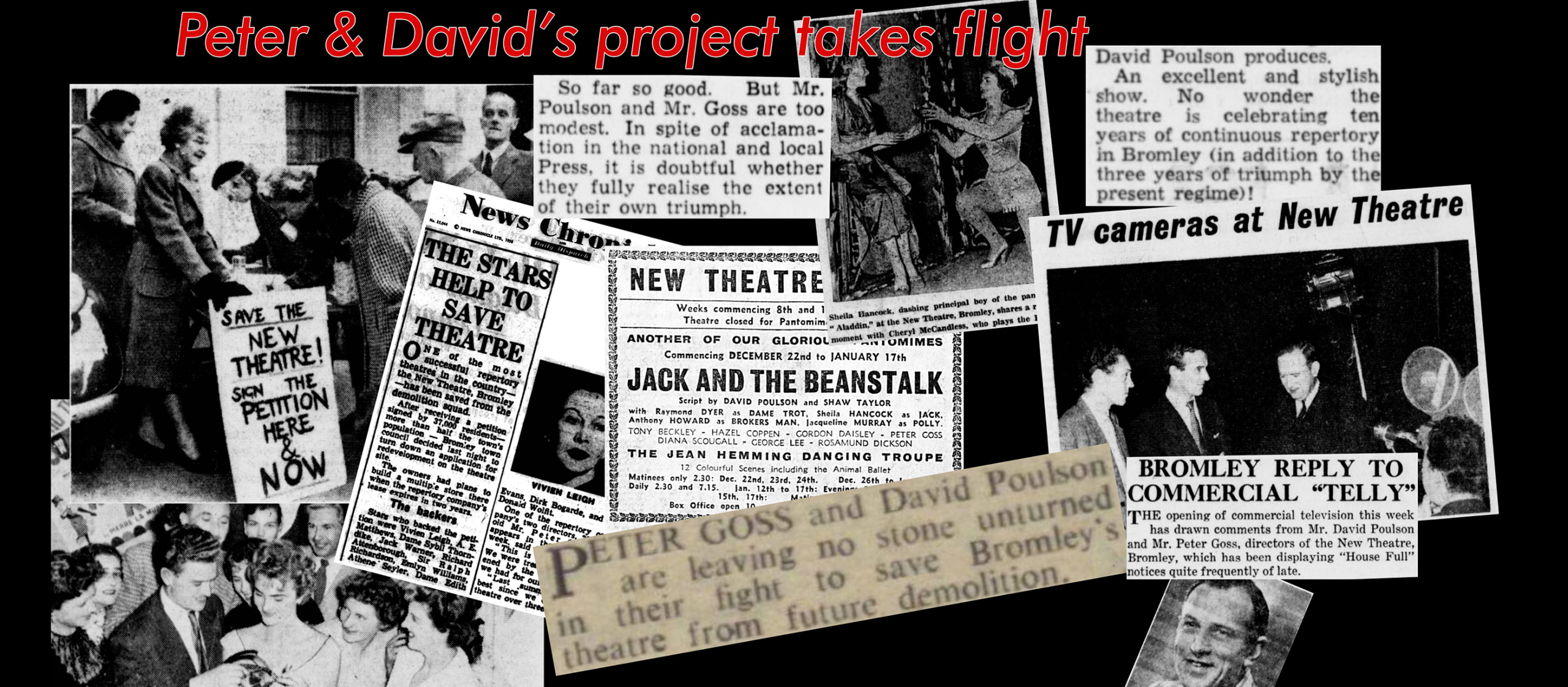 Peter Goss and David Poulson running The New Theatre Bromley